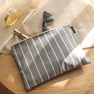 Stripe Gray Clutch /30%SALE/