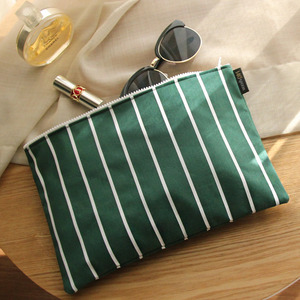 Stripe Green Clutch /30%SALE/