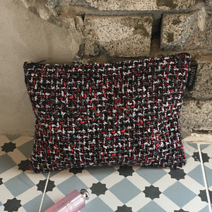 [Pouch] Red Tweed /30%SALE/